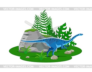 Lufengosaurus prehistoric dinosaur character - vector image