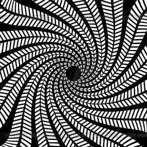 Psychedelic hypnotic spiral pattern hypnosis swirl - vector clipart