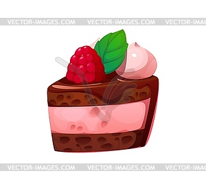 Valentine sweet chocolate cake and confectionery - stock vector clipart