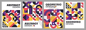 Abstract modern geometric posters, flyer templates - vector EPS clipart