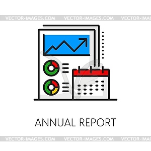 Color financial analysis, accounting, tax revenue - vector clipart / vector image
