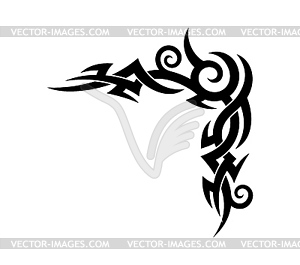 Tribal Celtic and Maori tattoo ornament pattern - vector clip art