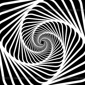 Psychedelic hypnotic spiral pattern hypnosis swirl - vector image