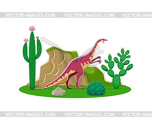 Anchisaurus prehistoric dinosaur animal character - vector image