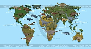 Dinosaurs infographics in 8 bit pixel art style - vector clipart