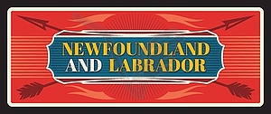 Newfoundland and Labrador Canadian province - vector clip art
