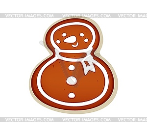 Christmas gingerbread cookie font type, number  - vector clip art