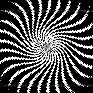 Psychedelic hypnotic spiral pattern or background - vector clipart