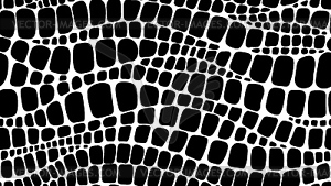 Crocodile, dinosaur and snake animal skin pattern - vector image