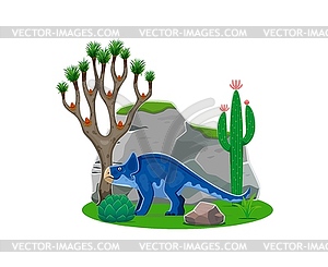 Protoceratops prehistoric herbivorous dinosaur - vector clipart