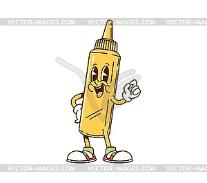 Food dressing retro personage - vector clipart