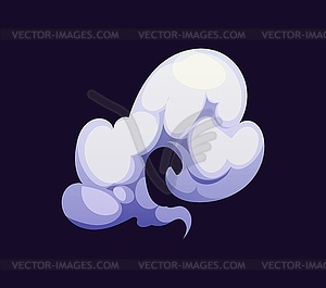 Cartoon cloud of smoke, explosion, traffic fume - vector EPS clipart
