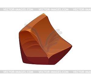 Cartoon chocolate with smooth, velvety texture - vector clipart