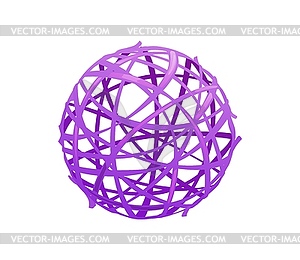 Lavender cosmetics ball for flower oil perfume - color vector clipart