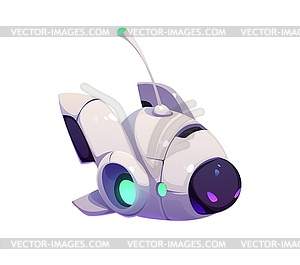 Underwater robot bathyscaphe or submarine drone - vector image