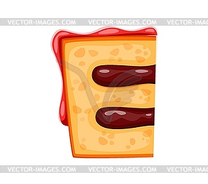 Pastry dessert font type chocolate cake letter E - vector clip art