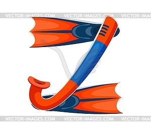 Font, summer travel type, sea vacations typeface - stock vector clipart