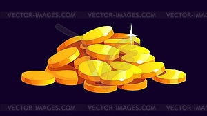 St Patrick day cartoon leprechaun gold coins - vector clipart