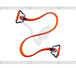 Cartoon letter Z as an resistance band or expander - vector clipart