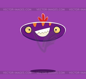 Halloween font punctuation dash monster character - vector clipart