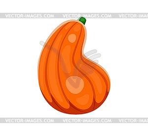 Autumn season font typeset pumpkin letter B - vector clip art