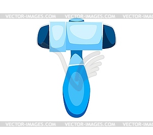 Медицинский мультяшный шрифт reflex hammer буквой T - стоковое векторное изображение