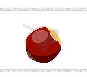 Autumn season font hazelnut punctuation period - vector clip art
