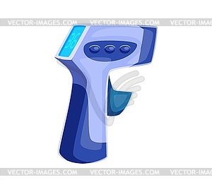 Medicine cartoon font thermometer letter F - vector clipart / vector image