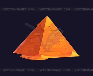 Egyptian pyramids Ancient Egypt civilization - vector clipart