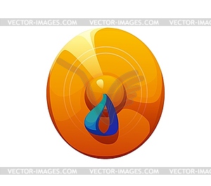 Cartoon musical font number 0 as brass cymbal - vector clip art