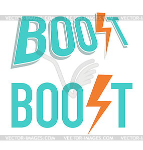 Boost word - vector clipart
