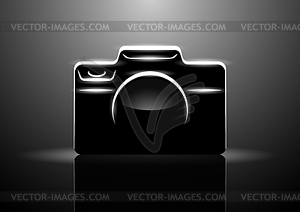 Professional digital camera - vector image