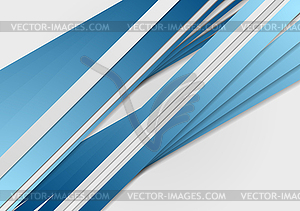 Abstract blue stripes corporate background - vector clipart / vector image