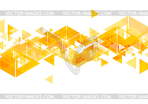 Оранжевый треугольников абстрактный геометрический дизайн - клипарт в векторном виде