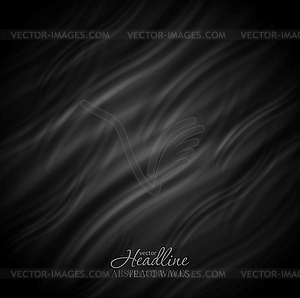 Abstract black wavy pattern design - vector clipart