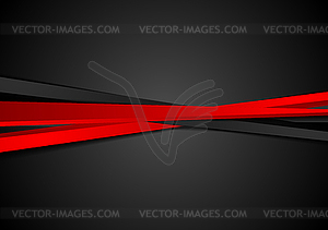 Контрастный красный черный фон полосы - векторный клипарт