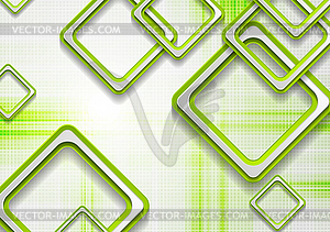 Абстрактные зеленые квадраты фон гранж тек - изображение векторного клипарта