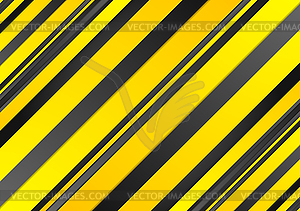 Abstract yellow and black stripes background - vector image