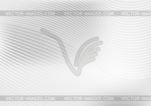 Abstract grey white waves and lines pattern - vector clipart