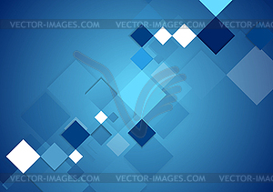 Синий абстрактный геометрический технологий цифровой фон - векторизованное изображение клипарта
