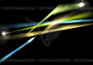 Абстрактный светящийся фон блестящие огни - векторизованное изображение клипарта