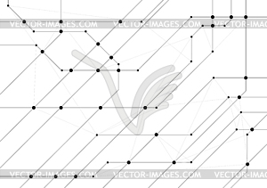 Абстрактный привет технологий фон с печатной плате чипа - клипарт в векторе