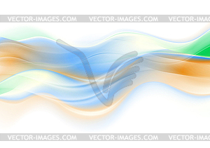 Abstract colorful smooth blurred waves background - vector clipart