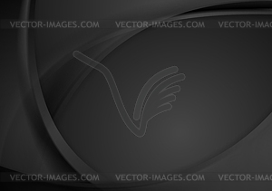 Abstract dark wavy corporate background - vector clipart