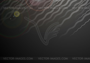 Abstract dark wavy background - stock vector clipart