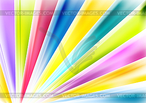 Bright abstract multicolored beams background - vector clipart / vector image