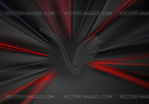 Abstract dark red and black blurred beams background - vector clipart