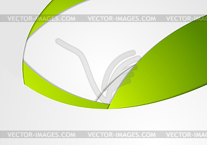 Green and grey corporate waves background - color vector clipart