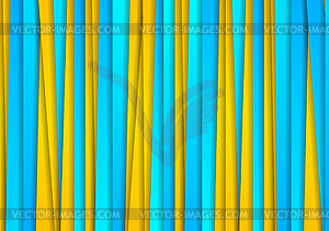 Yellow and turquoise abstract corporate stripes - vector image