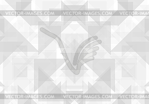 Grey abstract geometric technology background - vector clip art